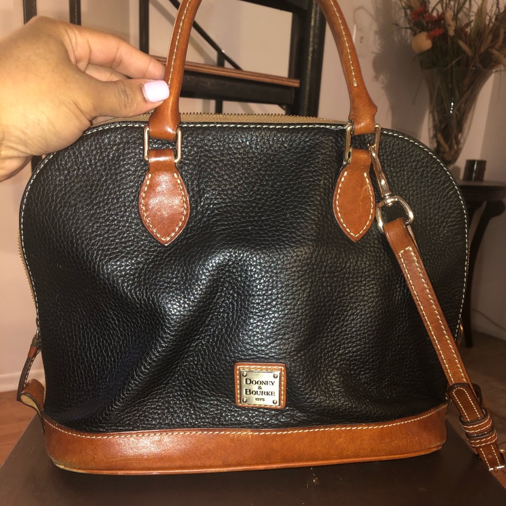 Dooney & Bourke Pebble Grain Zip Zip Satchel